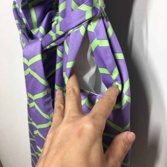 Melly M Riverside Ruffle Printed Wrap Dress 8 NWT - Picture 8 of 13